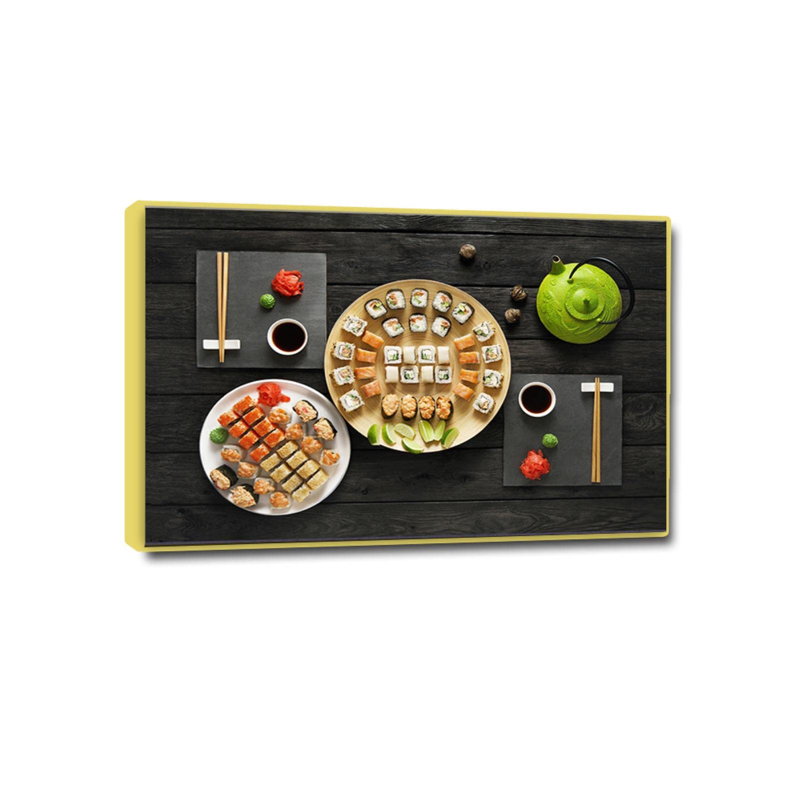 Zdjęcia kuchenne drukowane na płótnie - duże kuchnia płótno sztuka ścienna dekoracja - jedzenie plakaty i nadruki - jedzenie obraz do dekoracji jadalni 30 x 45 cm (12 x 18 cali) złota rama