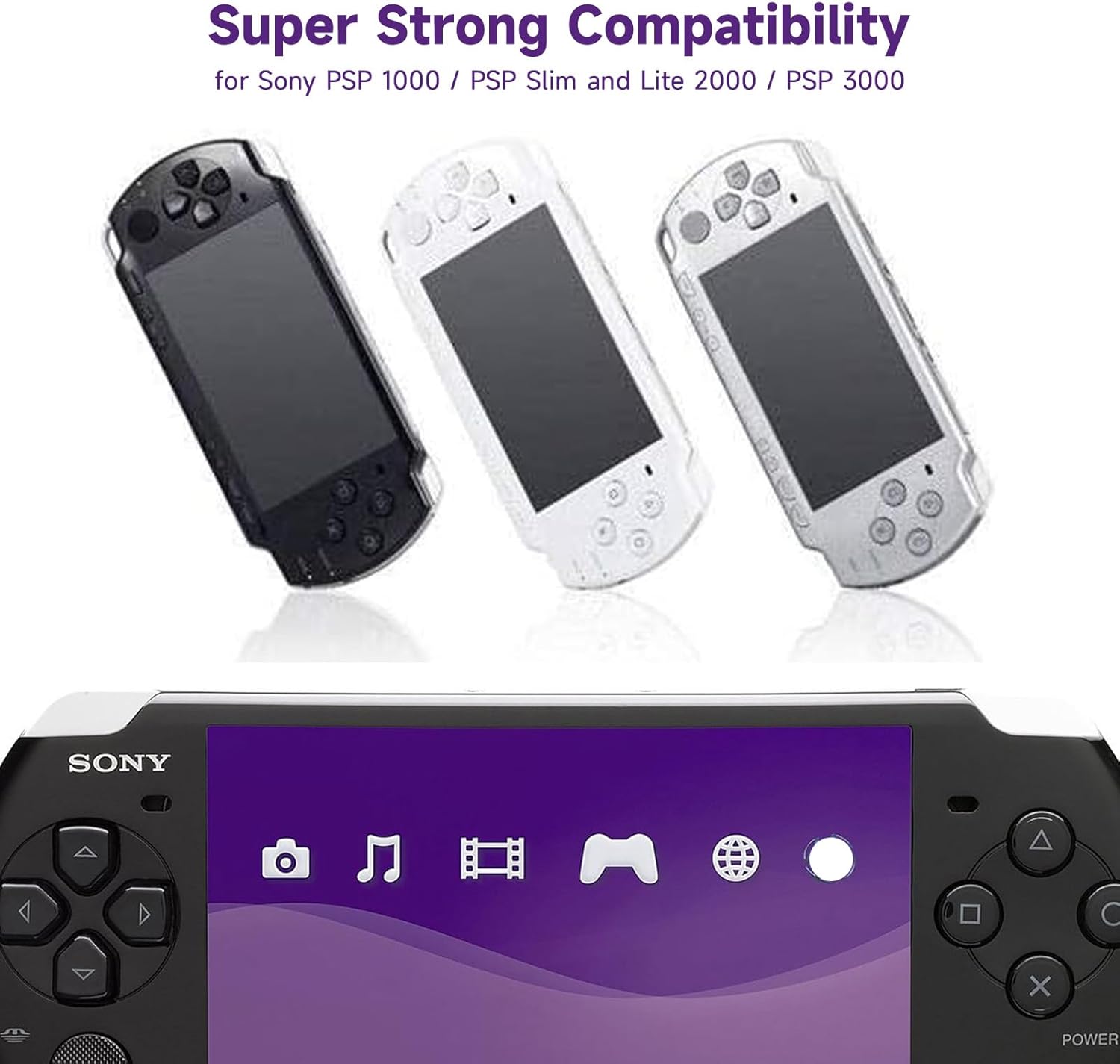 Replacement PSP Charger AC Adapter 5V Compatible with Sony PSP 1000 PSP Slim & Lite 2000 3000 PSP-110 PSP-1001 Series PSP-1001, 2001, PlayStation 3001 E-1000 L-Shape Replacement Sony Power Cord