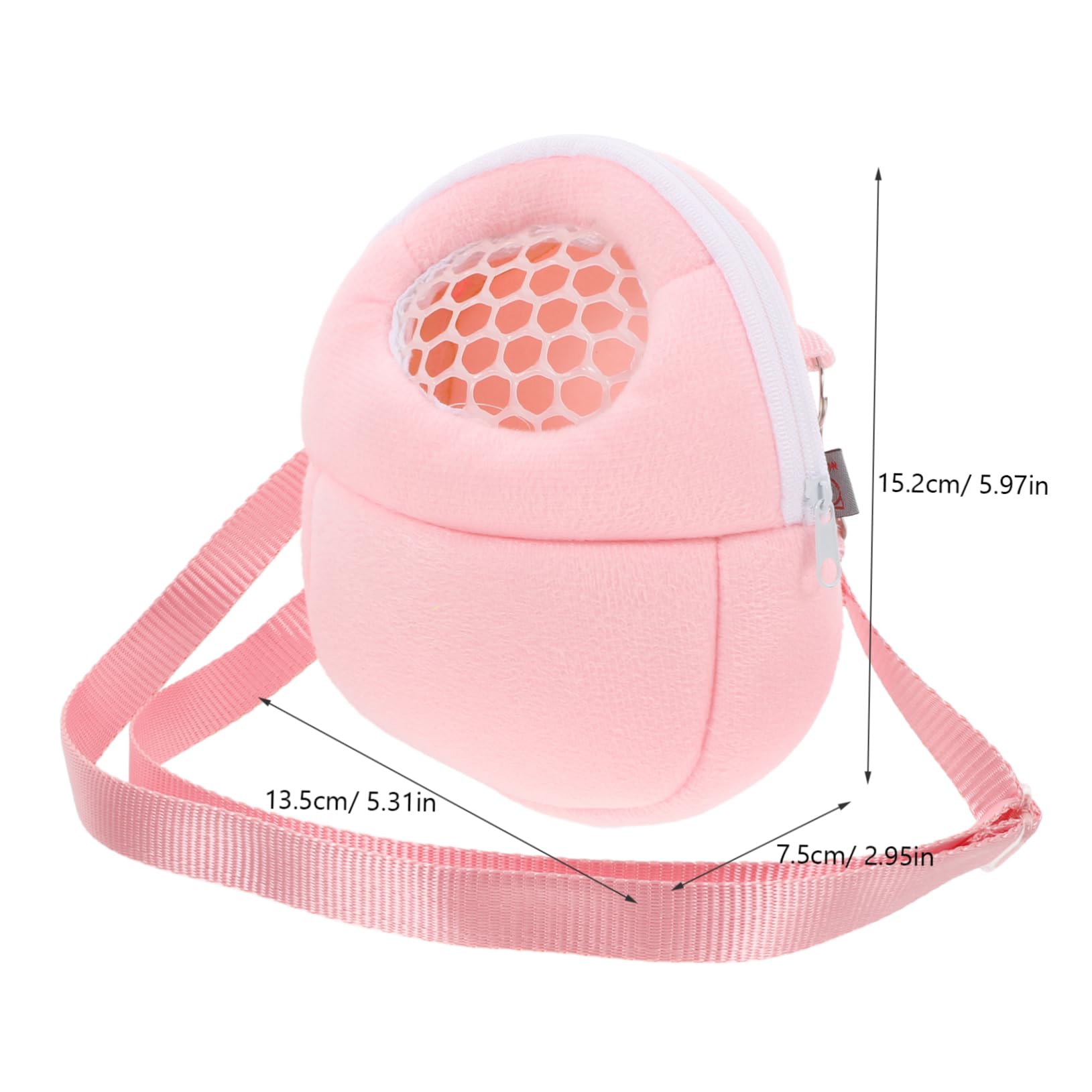 CIYODO Portable Hamster Carrier Bag Breathable Mesh Small Animal Pouch for Squirrels Guinea Pigs and Chinchillas Cozy Lining for Comfort and Ventilated Design for Travel