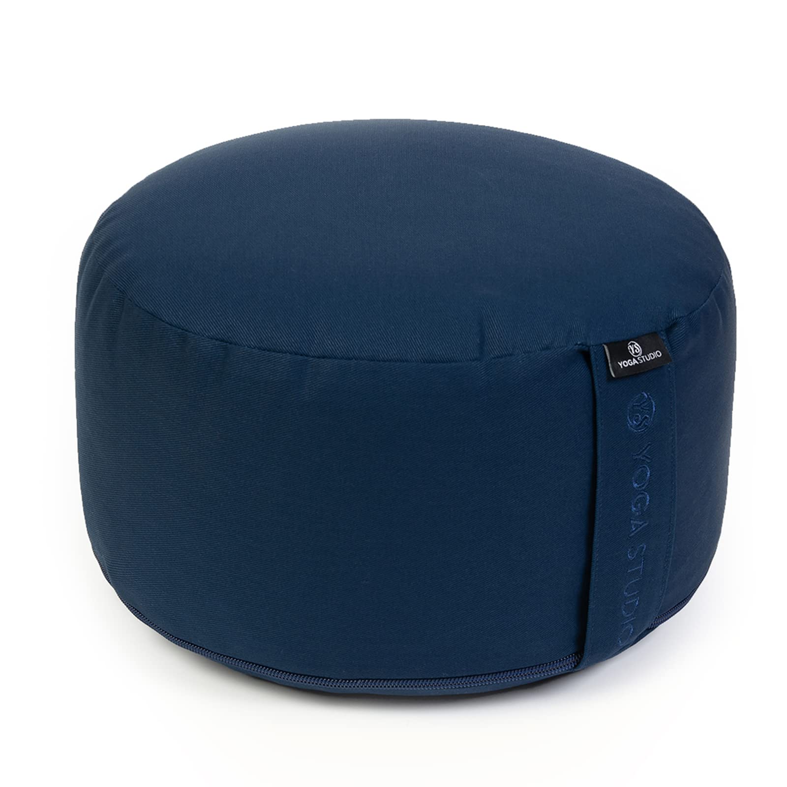 Yoga Studio Cojín cilíndrico de meditación - Grande - Azul marino