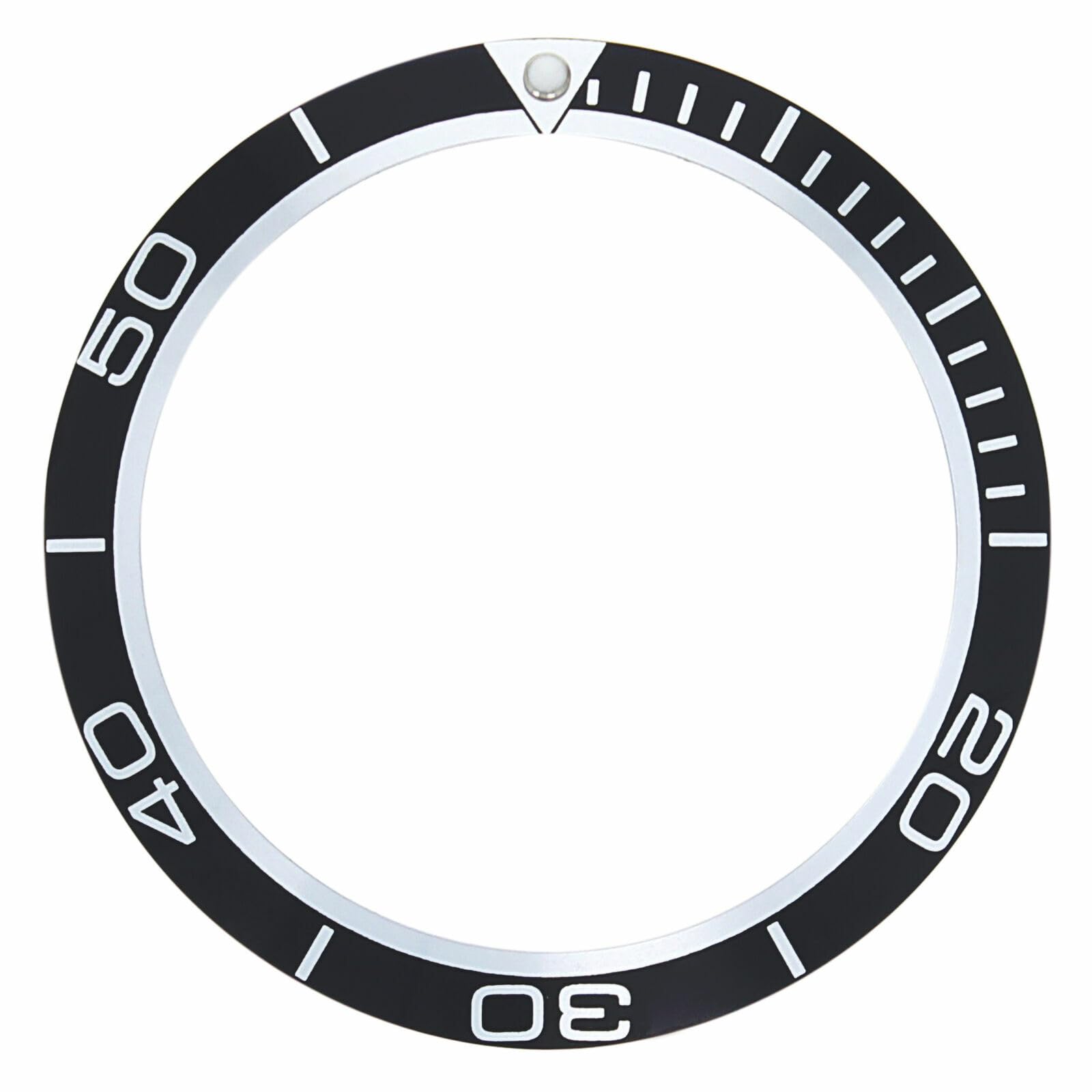 Ewatchparts Bezel Insert Compatible With 42mm Omega Seamaster Planet Ocean Watch Black
