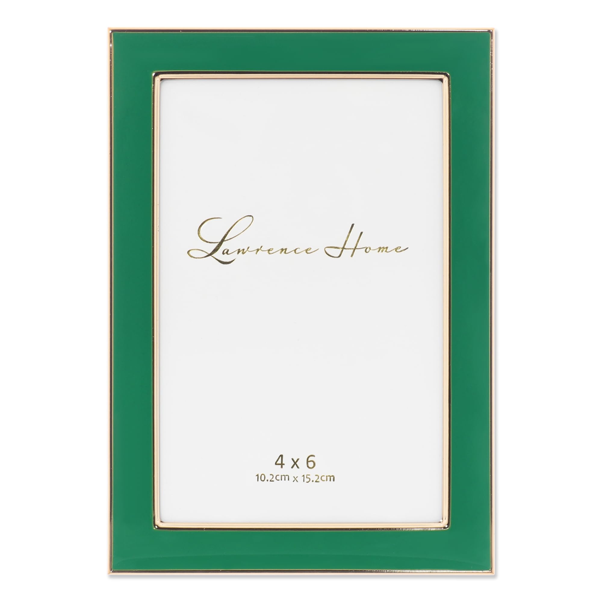 Lawrence Picture Frame, Polystyrene, Green, 4x6