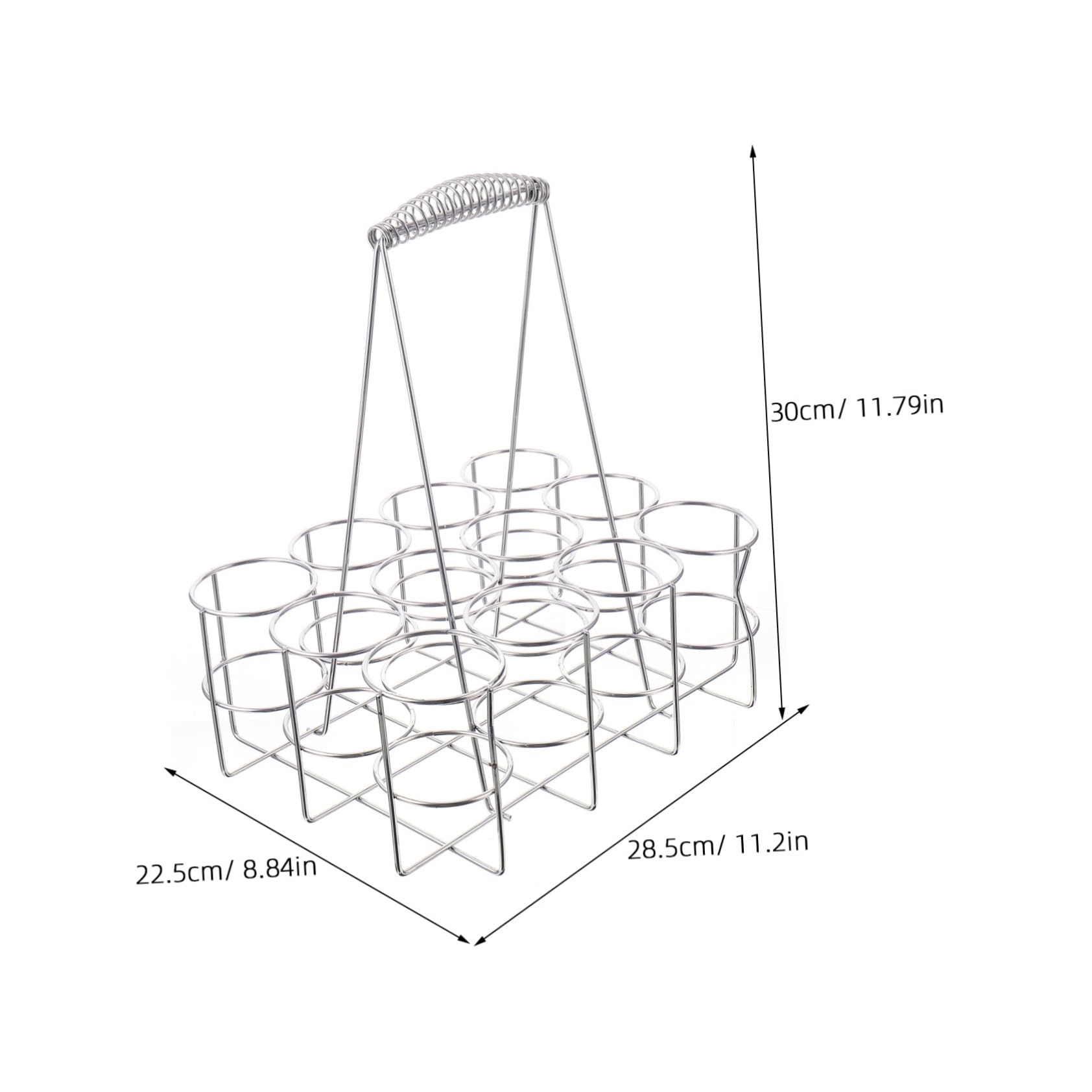 Cabilock Beer Bottle Rack Portable Handle Sturdy Material Bottle Organizer for Home or Outdoor