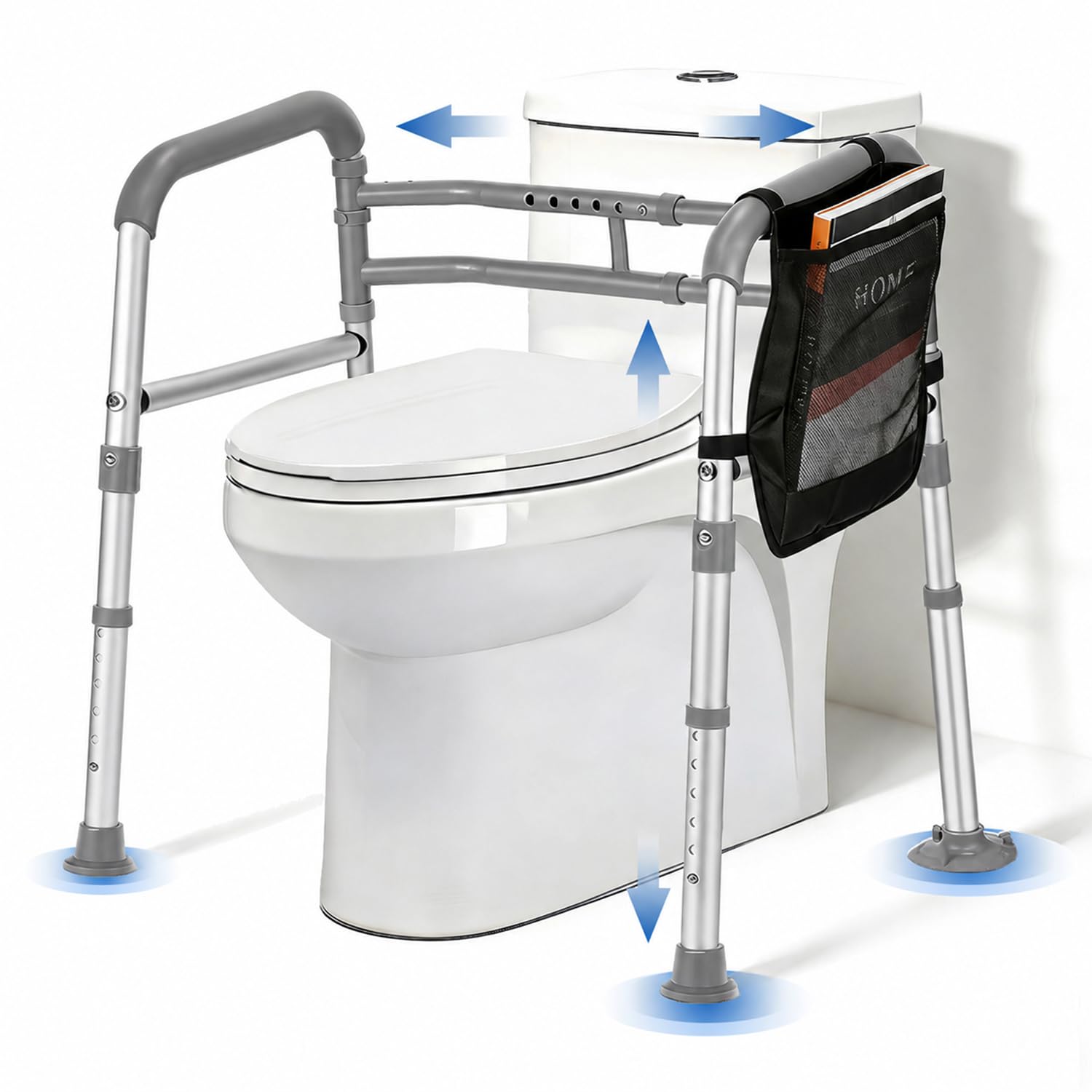 Amazon.co.jp: トイレ用手すり 介護用品 立ち上がり補助器具 6段階高さ