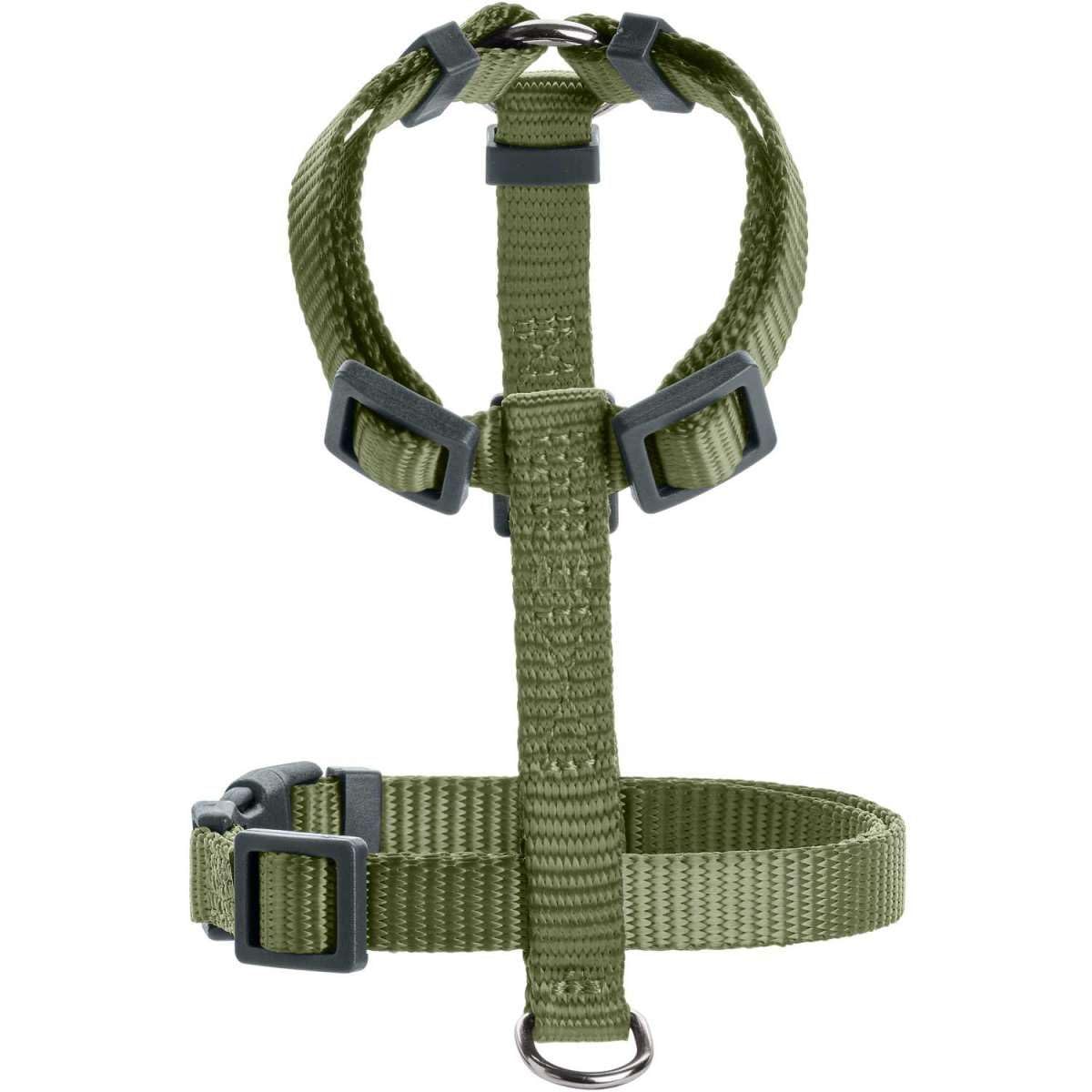 HUNTER London Vario Rapid Harness, Olive Green, Size Mini 18-30/XXS, 4-Way Adjustable, with Safety Clasp, Soft and Flexible - Image 2