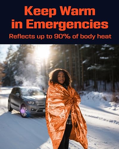 Miniatura 5 de PREPARED4X Mylar Blankets 8 Pack - Waterproof Emergency Blanket - Rip and Tear Resistant Survivalist Gear - Emergency Thermal Blanket for Outdoor