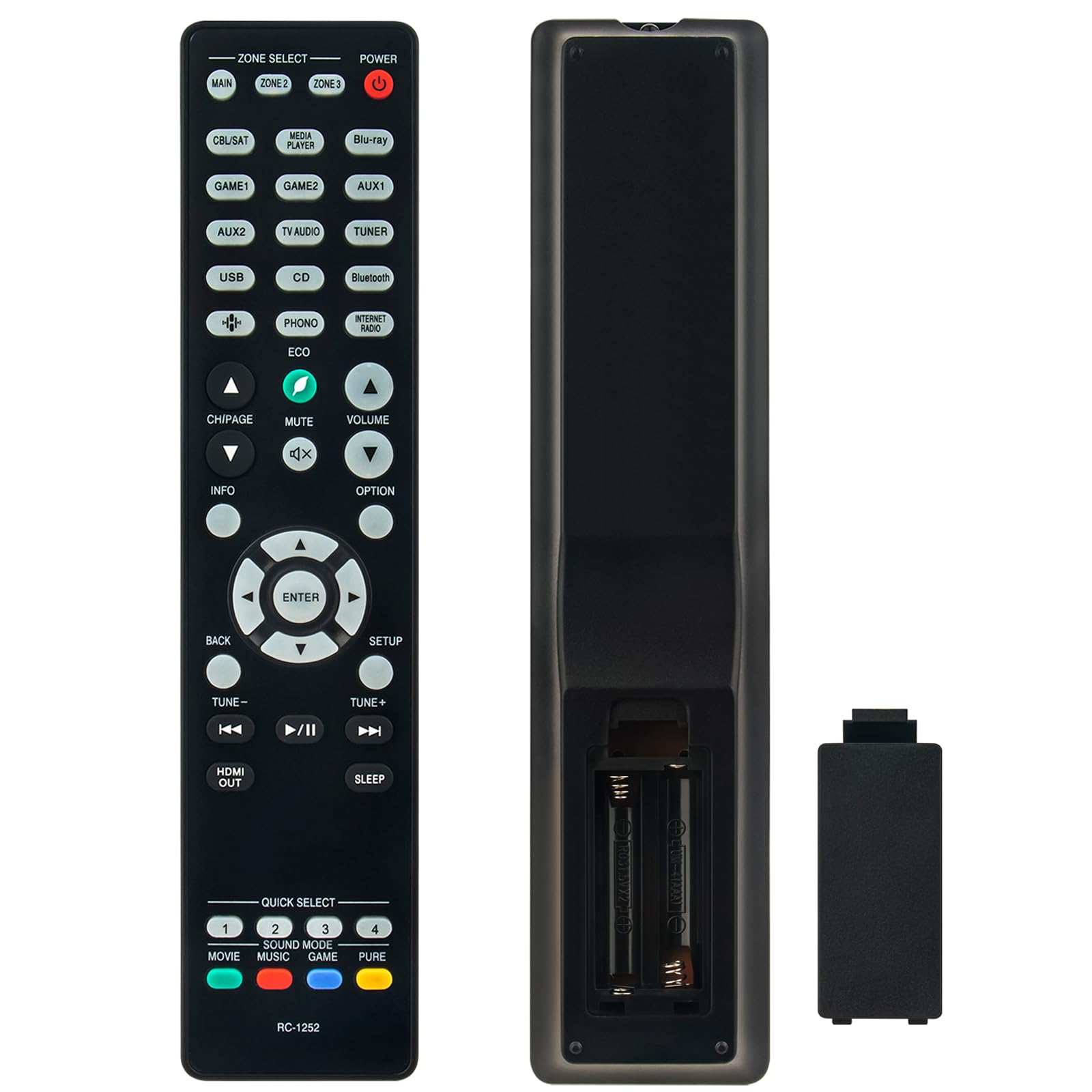 Rc1228 Télécommande Remplacée Convient Pour Denon Av Receiver