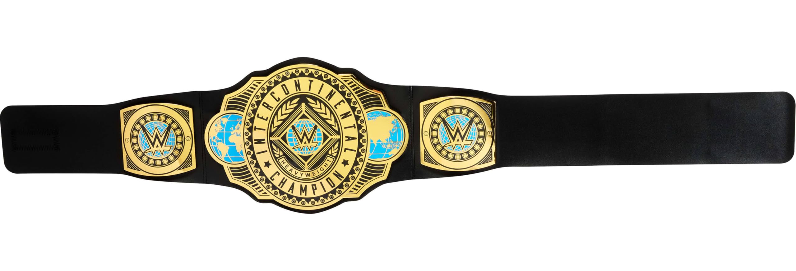 Mattel WWE Championship Title, campione intercontinentale, accessorio per bambini per giochi di ruolo e costumi, lunghezza 3+ piedi con regolazione una tantum