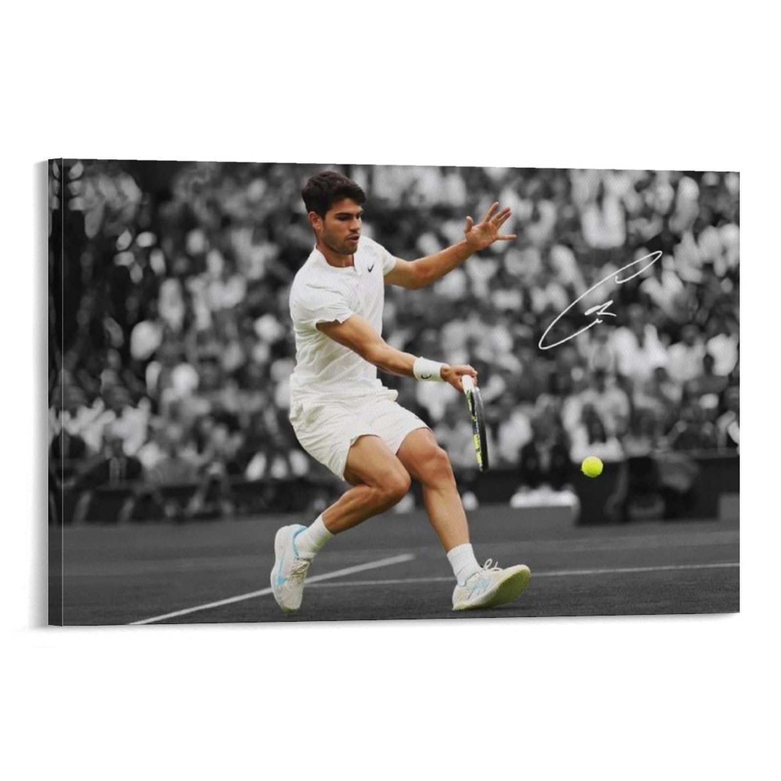 ASUIU Carlos Alcaraz Canvas Poster Posters Wall Art Painting Canvas Prints Decor Poster Artworks 20x30inch(50x75cm)