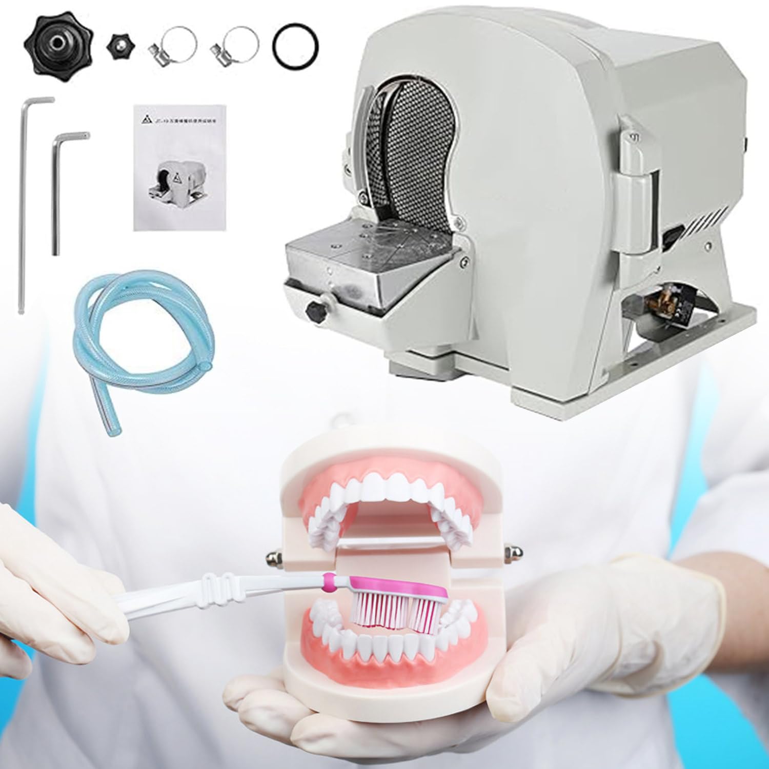 ANXYYDS Wet Model Shaping Trimmer Abrasive Disc Gypsum Arch Inner Disc Wheel, Essential Tools for Plaster Model Dressing with Adjustable Angle Table, Lab Equipment