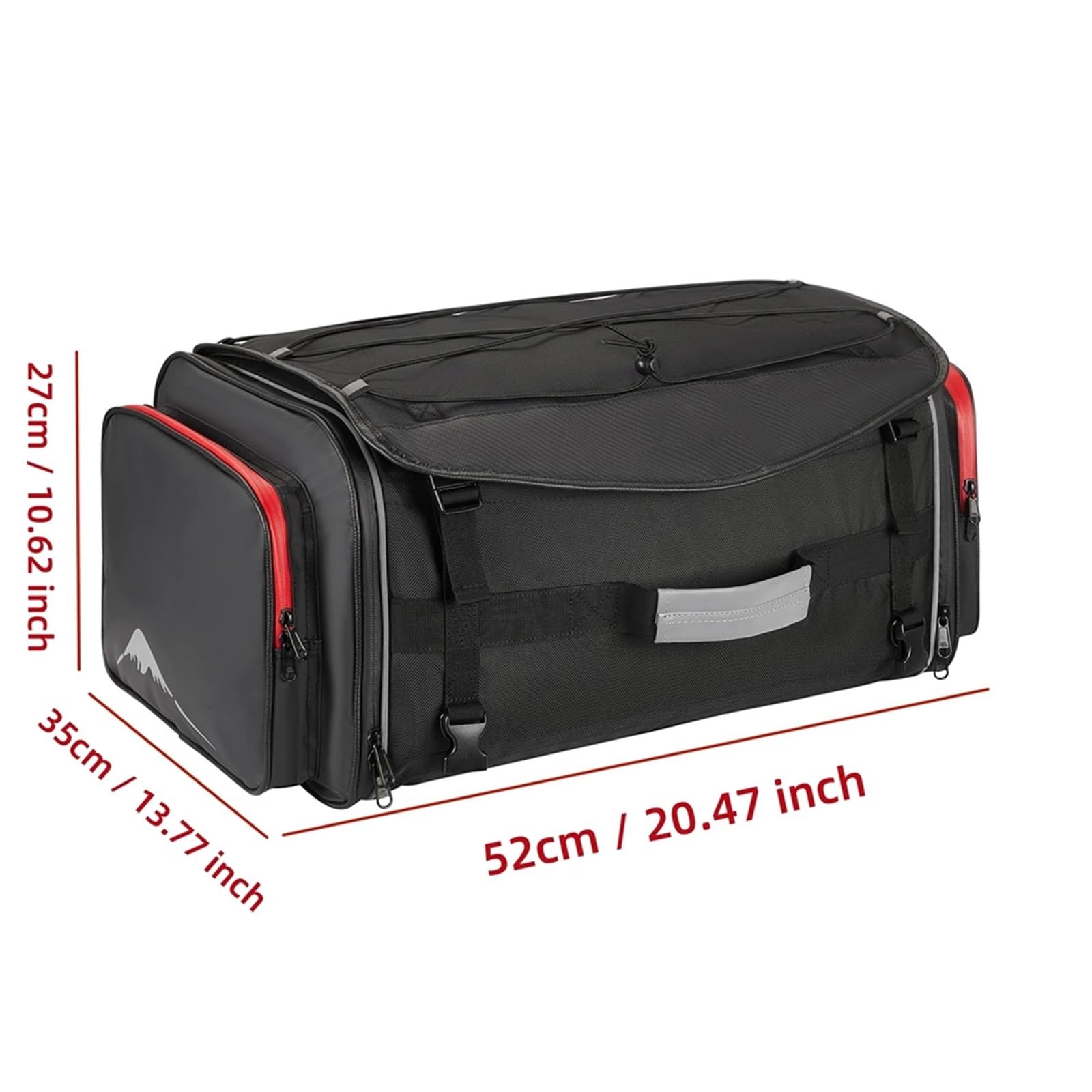 Bolsa Trasera para Motocicleta, De Viaje para Portaequipajes, Bolsas para Asiento Trasero Universales para NC750, CBR1000RR Y CBR600F