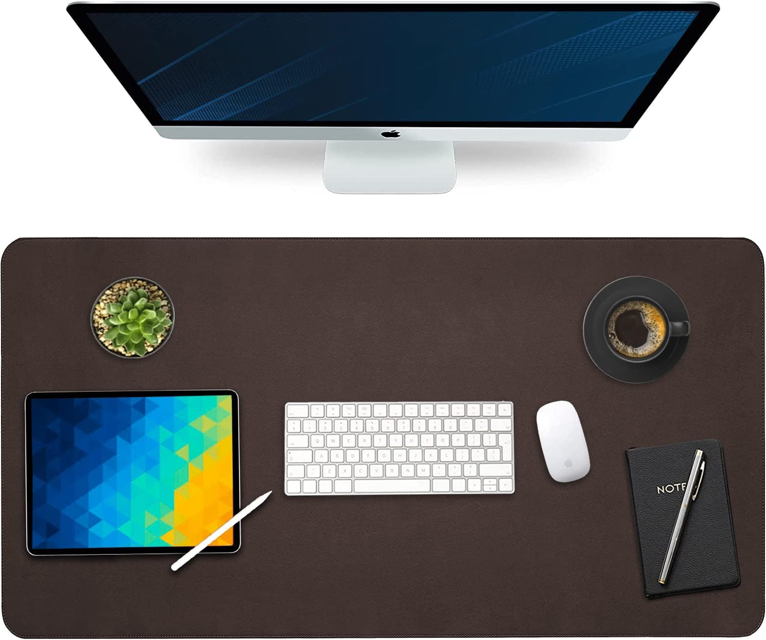 Gallaway Leather Mat, Office Desk Pad, Large 36" x 17