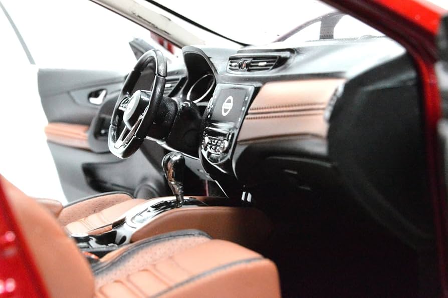 Scale Finished Model Car 1/18 for Nissan Rogue SUV Blue Die-cast