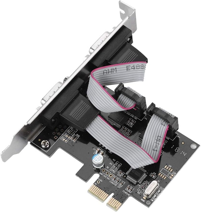 Pci Eress to Rs232 Serial Port Adapter Card High Speed 2 Port Converter for Industrial Automation and Data Acquisition Systems with Plug and Play Support