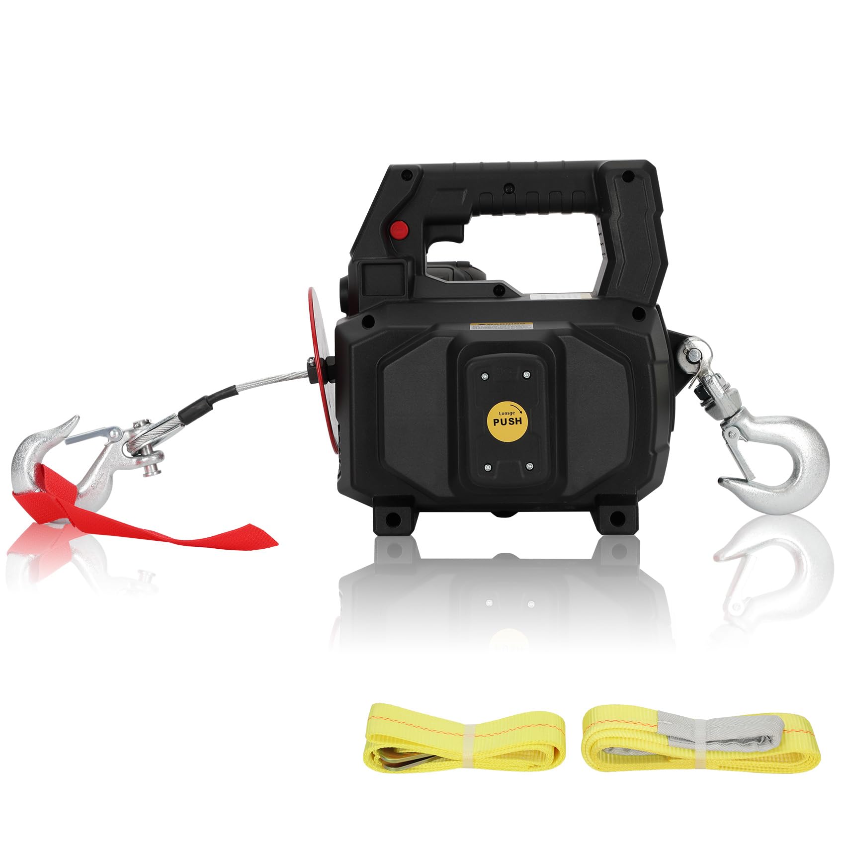 Treuil électrique portable idéal pour le dépannage de votre quad ou remorque en forêt