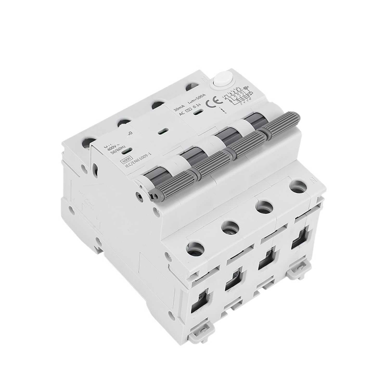 Bloque electromagnético 6KA tipo CA 4P 32A con disparo instantáneo contra cortocircuitos 5