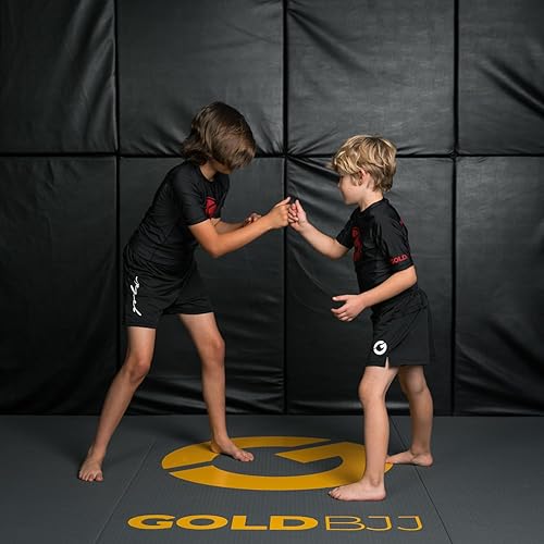 Miniatura 6 de Gold BJJ Pantalones cortos de Jiu Jitsu para niños, ligeros para lucha juvenil, para artes marciales, lucha, boxeo y artes marciales mixtas