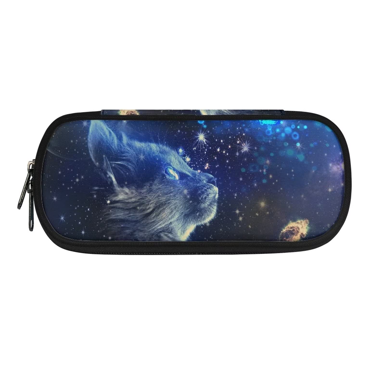 xixirimido Galaxy Cat Kids Pencil Case Durable Zipper Pencil Bag Organizer for School Office — image 1