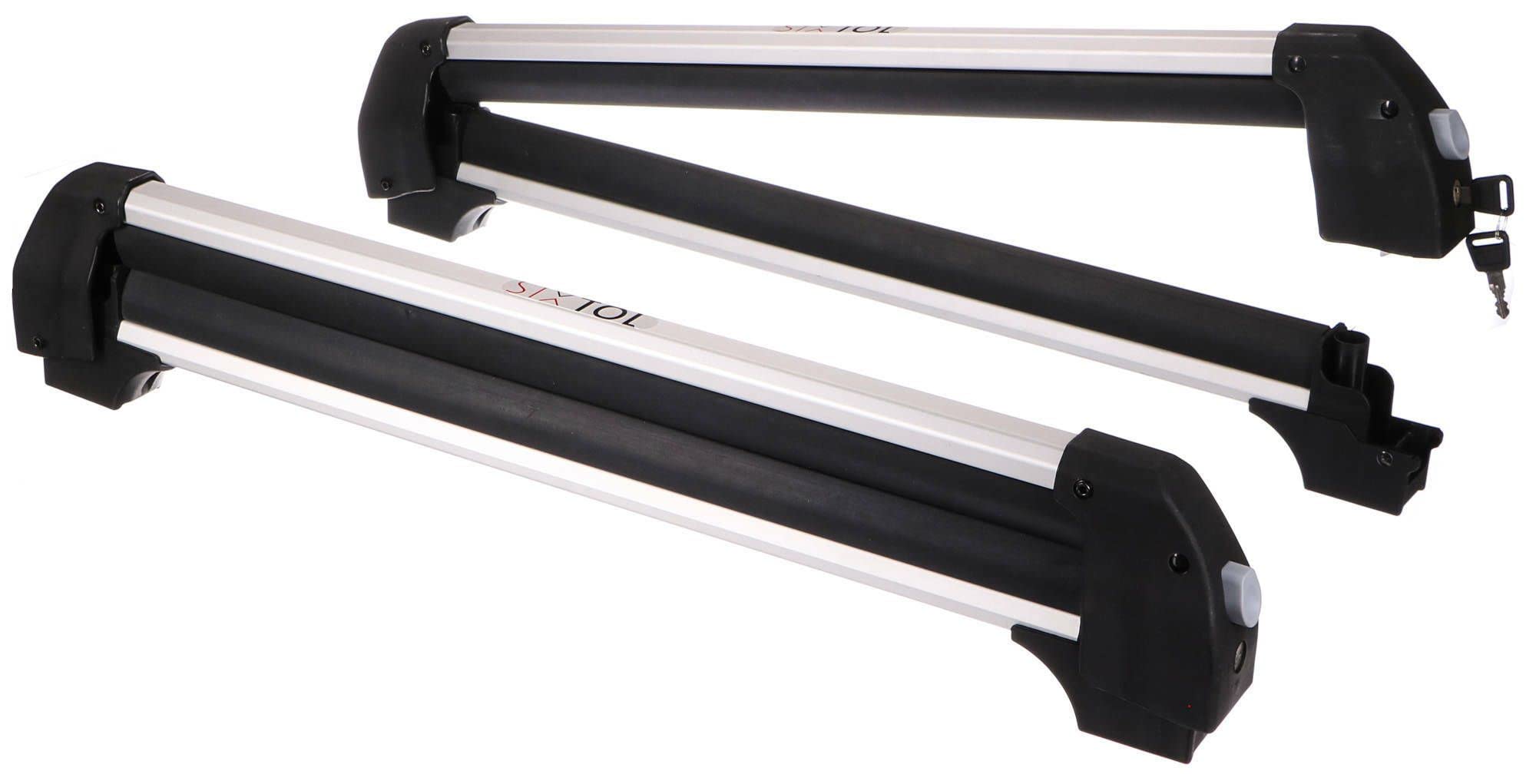 ROOF SKI Portatore da tetto leggero per sci, snowboard e wakeboard, supporto per biciclette Larghezza totale di 76 cm, portata di 35 kg