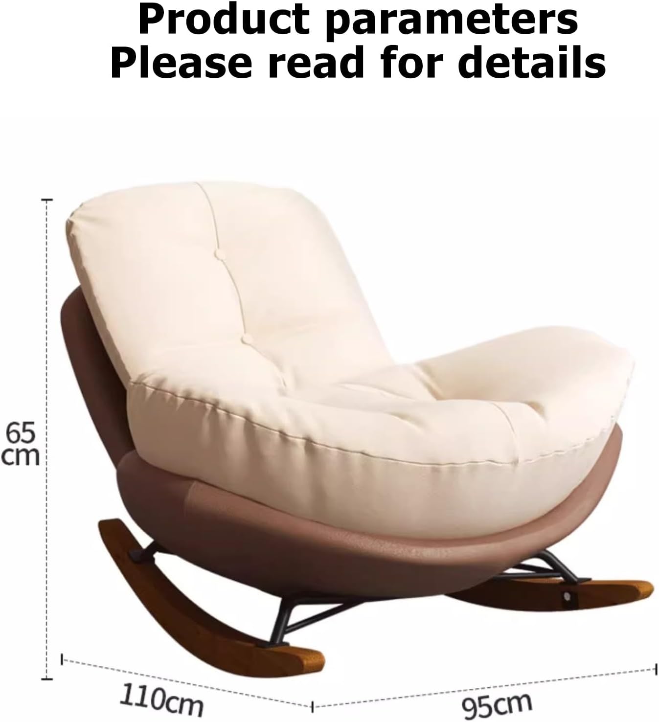 Padded Zero Gravity Chair Oversized Rocking Camping Chair Portable Double Rocking Loveseat Bed Easy Assembly & Waterproof & Lightweight Modern Lounge Chair for Yard Porch Garden Balcony ( Color : Oran