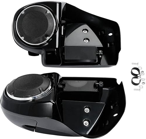 Miniatura 8 de TCMT - Barra de bloqueo de seguridad para motor de carretera con protección inferior ventilada y altavoz de 6.5" para Harley Touring 2014-2024 Road