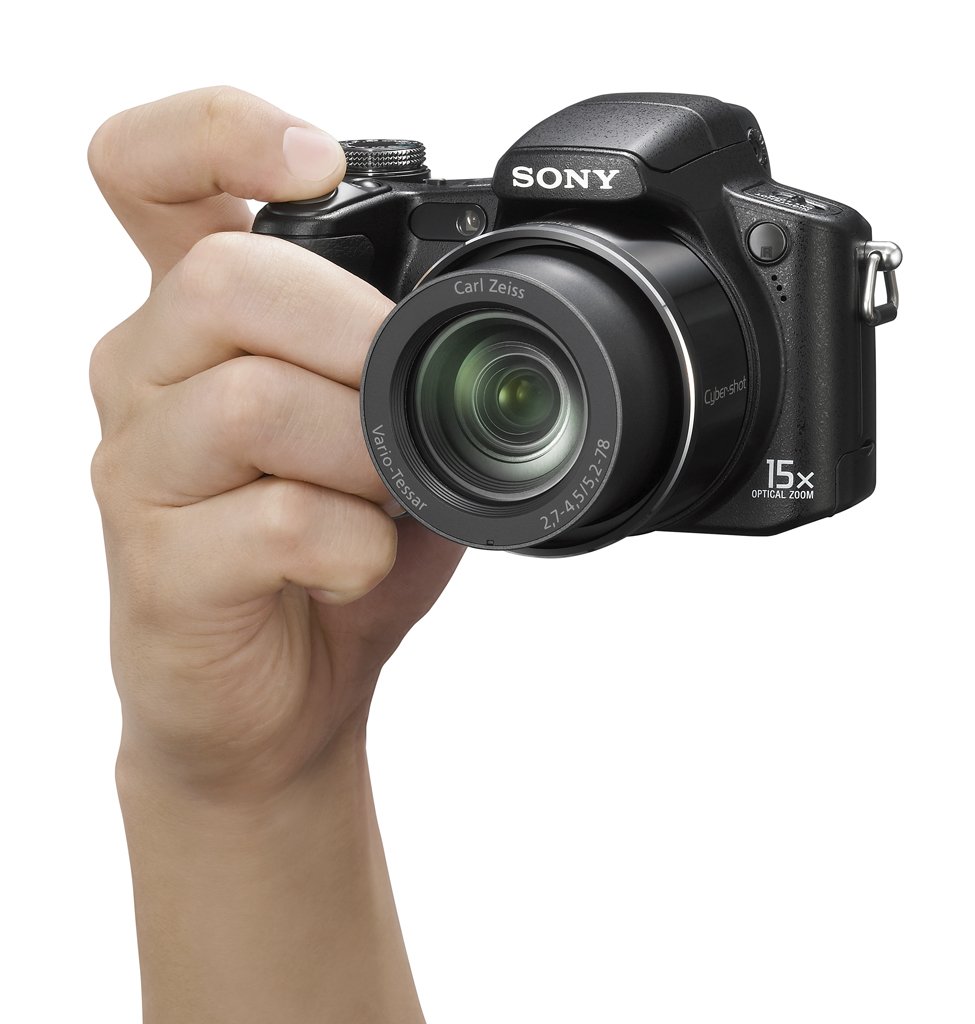 Sony H50 Digital Camera - Black (9.1MP, 15x Optical Zoom) 3 inch