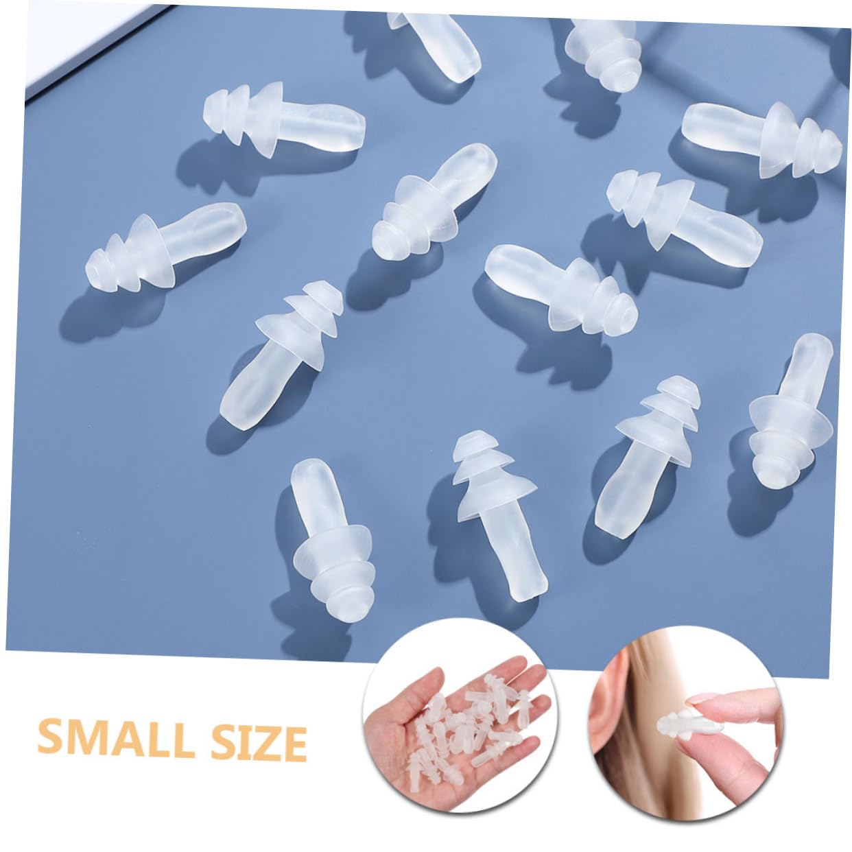 Gatuida 250pares Tapones De Oído De Silicona Transparente Para Reducción De Ruido Reutilizables Impermeables y Flexibles Para Estudiar y Proteger Del Ruido Ruidosos