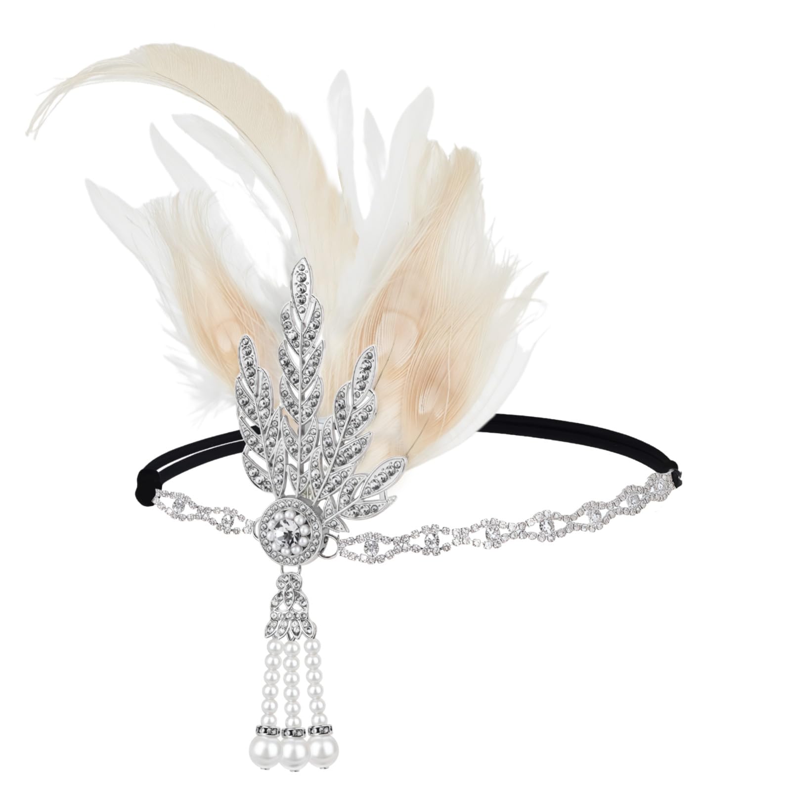HPMAISON 1920er-Jahre-Flapper-Kopfschmuck für Damen Vintage-