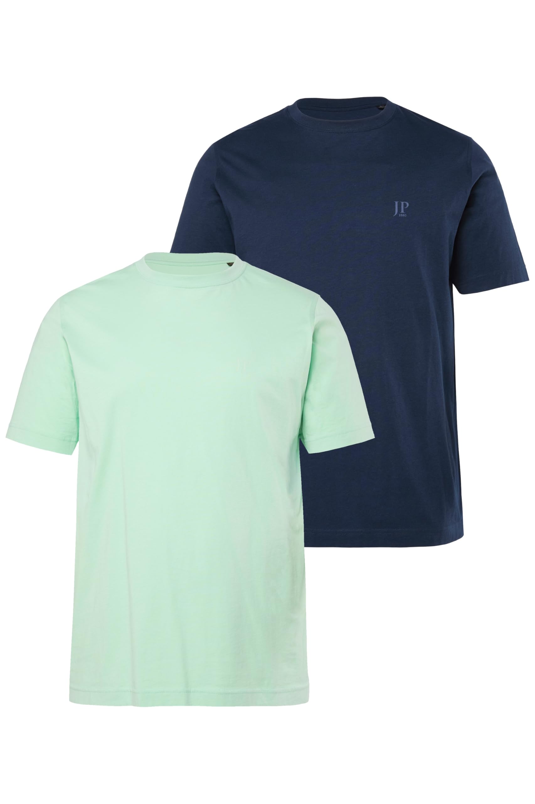 JP 1880 Menswear Big & Tall Plus Size L-8XL 2 Pack of Essential Tees Pale Mint XXXX-Large 702637422-4XL