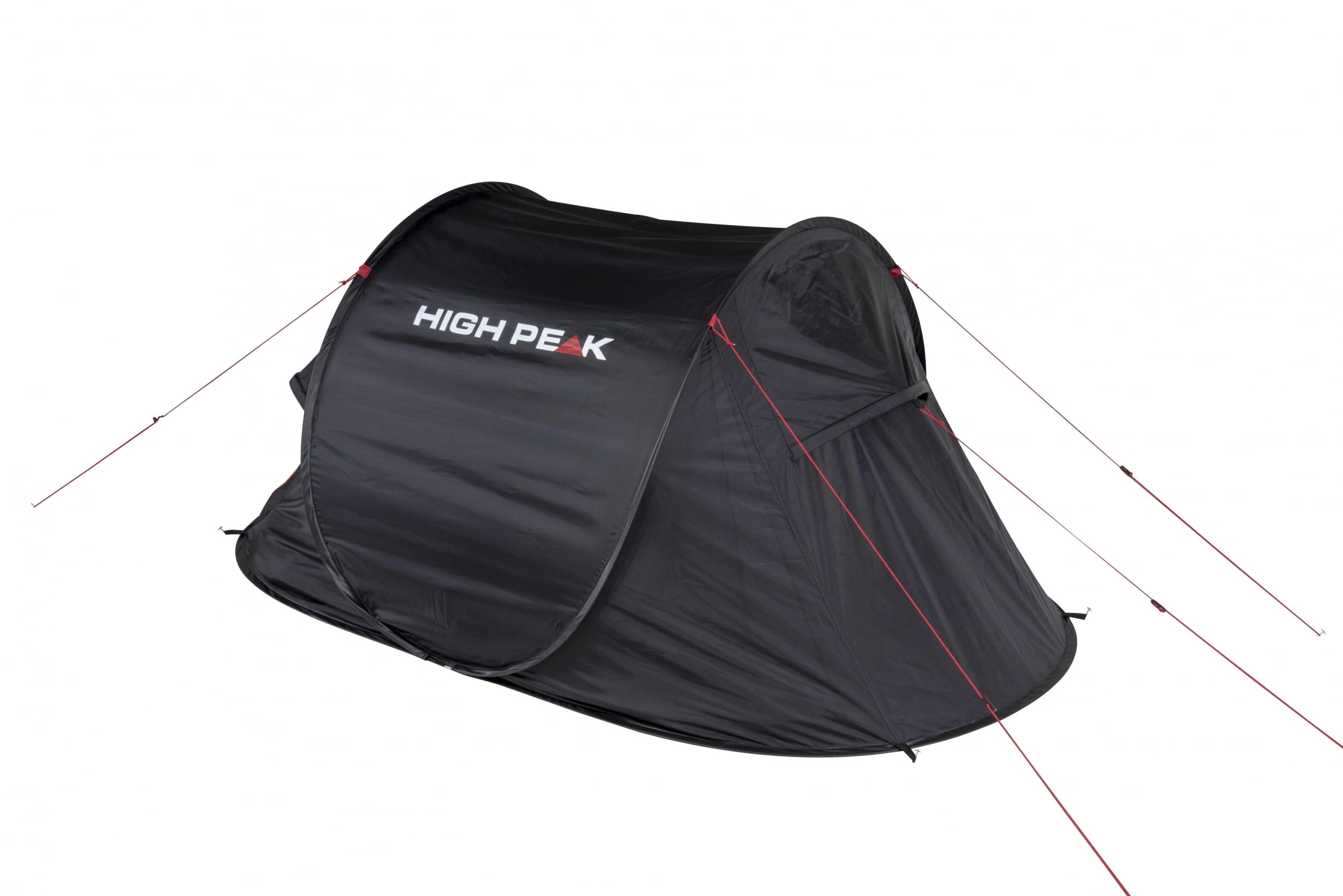 High Peak Wurfzelt Vision 2, Pop Up Zelt für 2 Personen, Festivalzelt freistehend, super leichtes Schnellöffnungs-Wurfzelt, 2000 mm wasserdicht, Ventilationssystem, Moskitoschutz