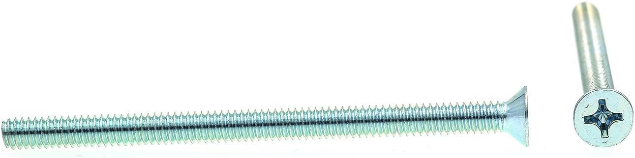 Prime-Line 9002144 Machine Screws, Flat Head, Phillips Drive, 1/4 In.-20 X 4 In., Zinc Plated Steel (20 Pack)