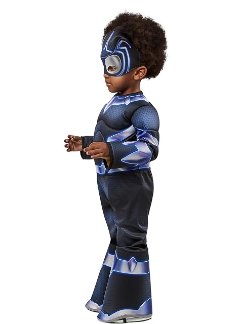 Foto 3 de 6 de Rubies Disfraz Black Panther Saf Preschool para niños, Jumpsuit deluxe con máscara, Oficial Marvel