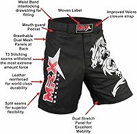 Vista 3 de Pantalones cortos de entrenamiento MRX MMA Cage Fighting Grappling Artes marciales Boxeo Muay Thai Short.