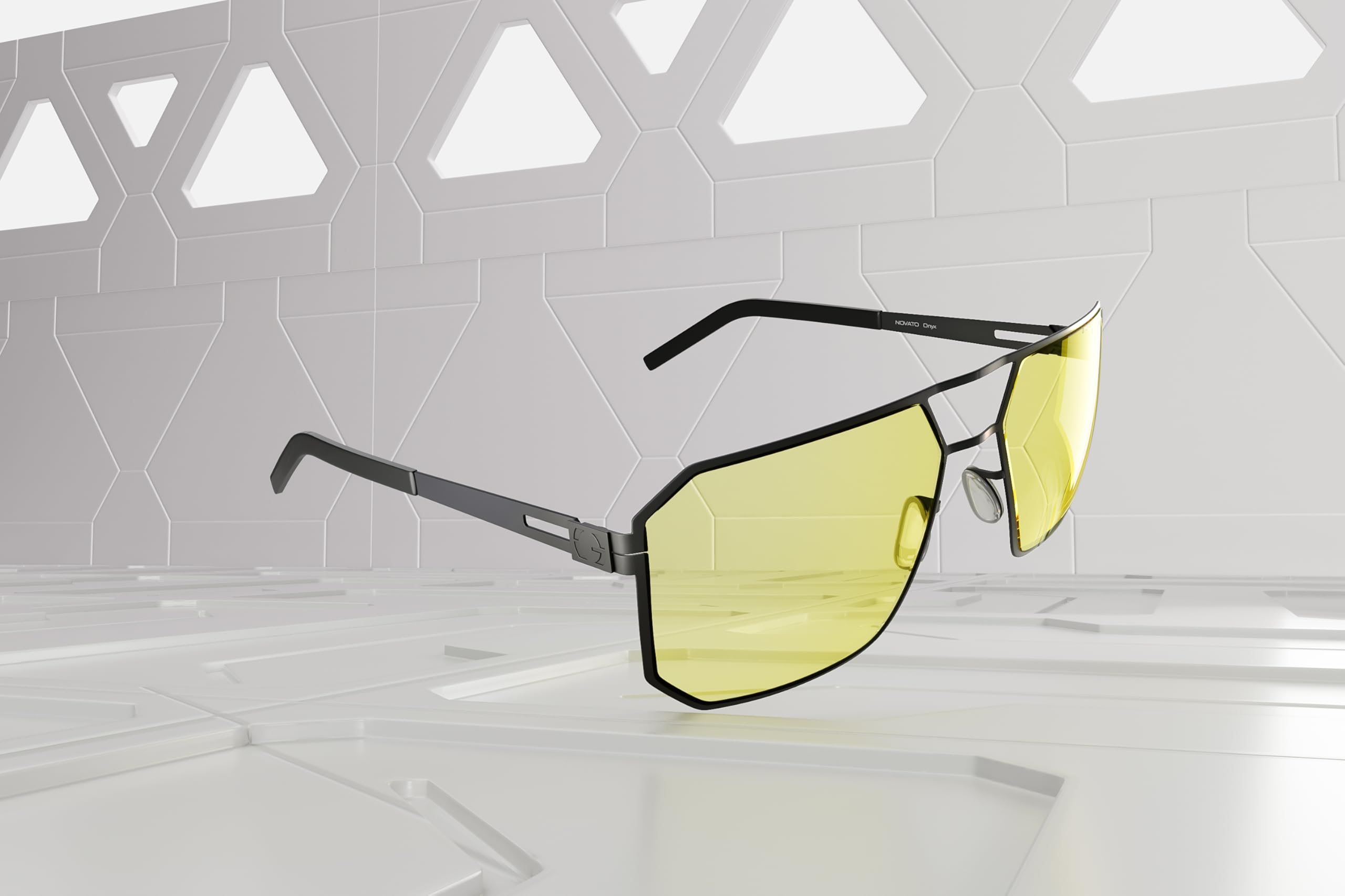 Gunnar NOVATO Occhiali Gaming e Computer – Collezione Titanium, Montatura Onyx