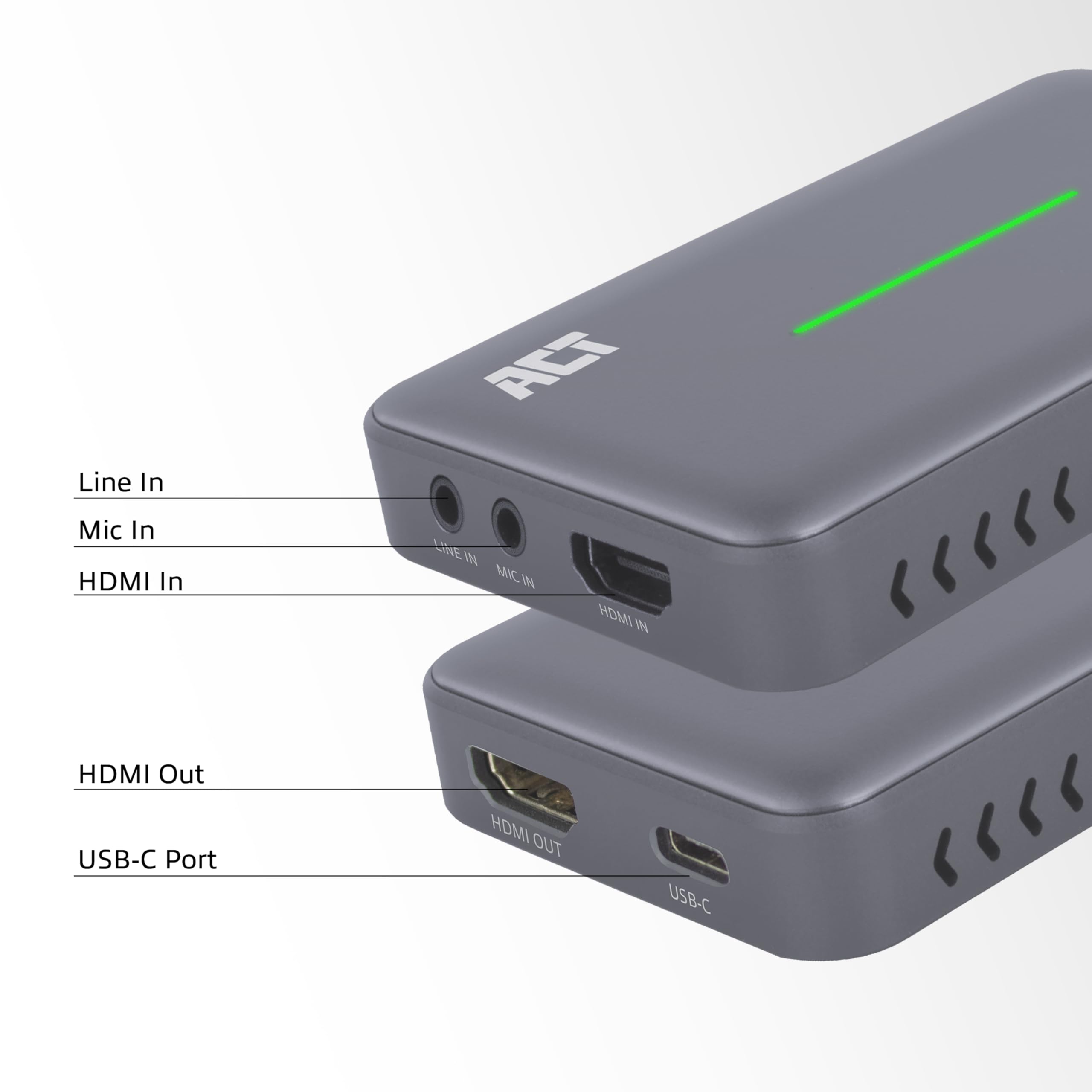 ACT Video Capture Card, 4K HDMI Loop-Out, HDMI Capture Card con USB Type-C, scheda di registrazione video audio per streaming, gaming PS5/Xbox/Switch/Twitch/Youtube/OBS - AC7600