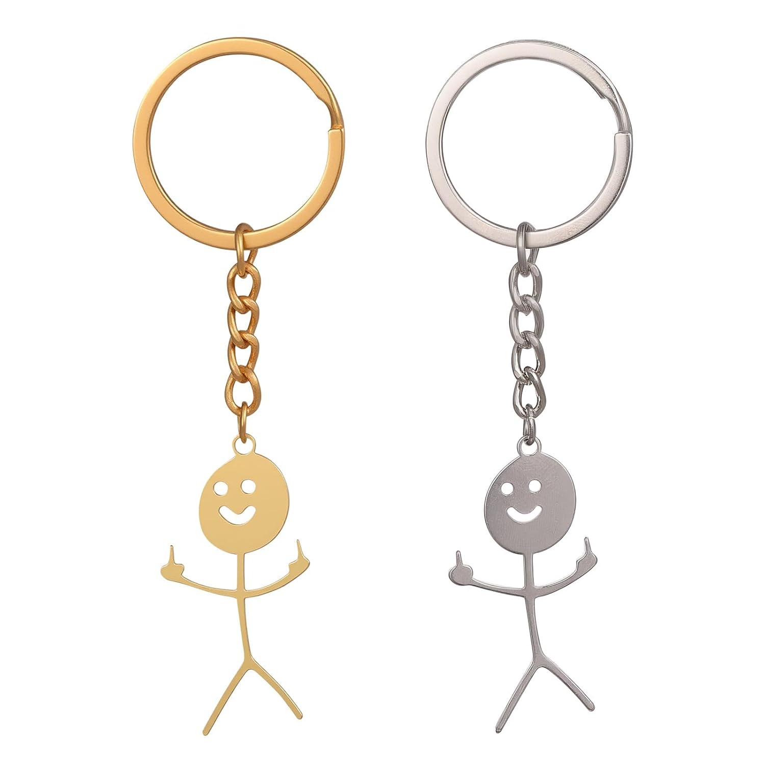 Middle Finger Keychain, 2 Pcs Funny Keychain, Funny Gag Gifts For Adults, Christmas Prank Joke Gifts For Men/Women Middle Finger Keychain, 2 Pcs Funny Keychain, Funny Gag Gifts For Adults, Christmas Prank Joke Gifts For Men/Women