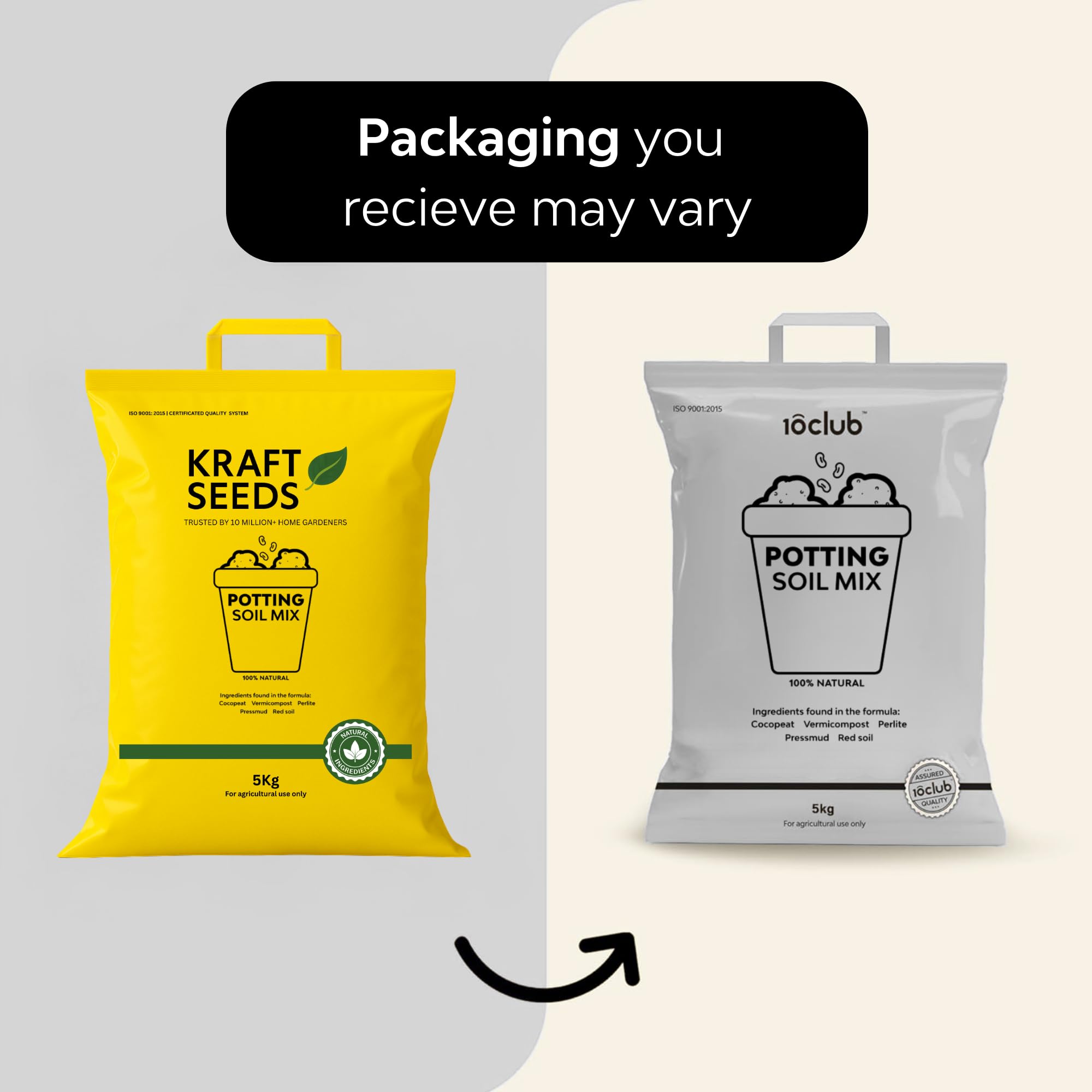 Kraft Seeds by 10CLUB Organic Potting Garden Soil Mix for Plants Home Garden 5 Kg - Image 10 thumbnail