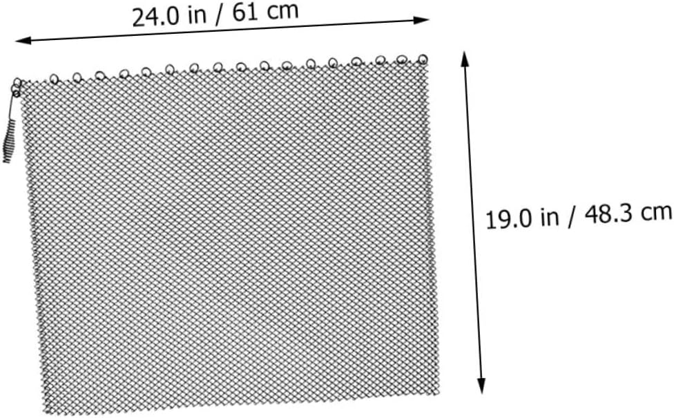 2pcs Iron Fireplace Mesh Screens Mesh Panel with Handles Adjustable Size for Indoor/Outdoor Use Fireplace Accessory for Safety and Style