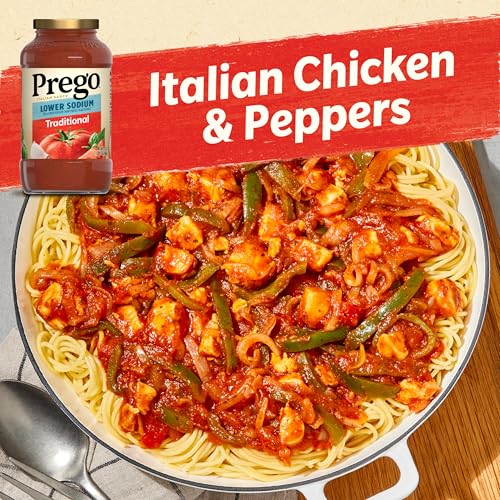 Prego Traditional Lower Sodium Pasta Sauce, 23.5 Oz Jar - Thumbnail 3