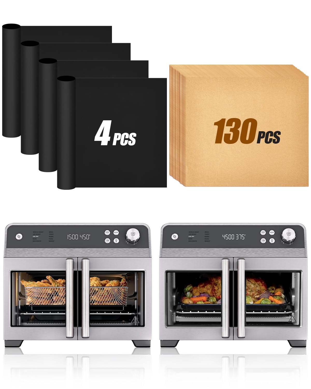 134PCs Air Fryer Liners Compatible with Ninja French Door Premier Air Fryer | Convection…