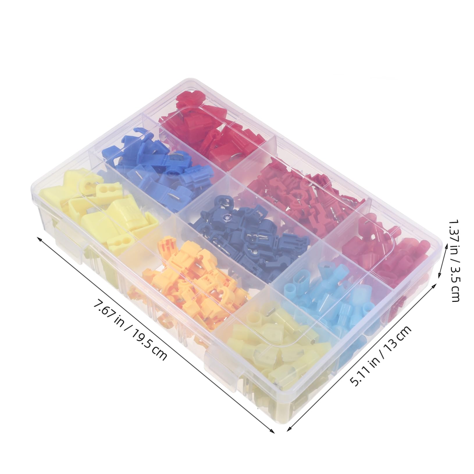 NAMOARLY Break-Free Cord Clamp Combination t Tap Wire Connectors 160pcs Wire Splice Kit Quick Disconnects for Automotive Marine Wiring