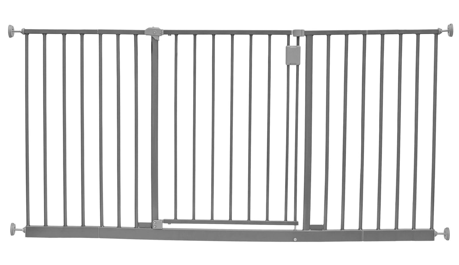 Safetots Extra Wide Hallway Gate, 122cm - 128cm, Matt Grey, Pressure Fit Baby Gate, Safety Barrier for Hallways and Wide Spaces, Easy Installation — view 32