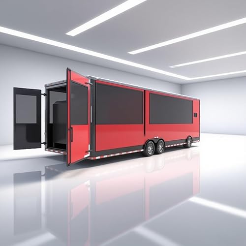 Food Trailer Fully Equipped Mobile Food Truck, Ideal for Street Food Operations Selling Burgers, Tacos, Snacks, and Drinks for Commercial Use