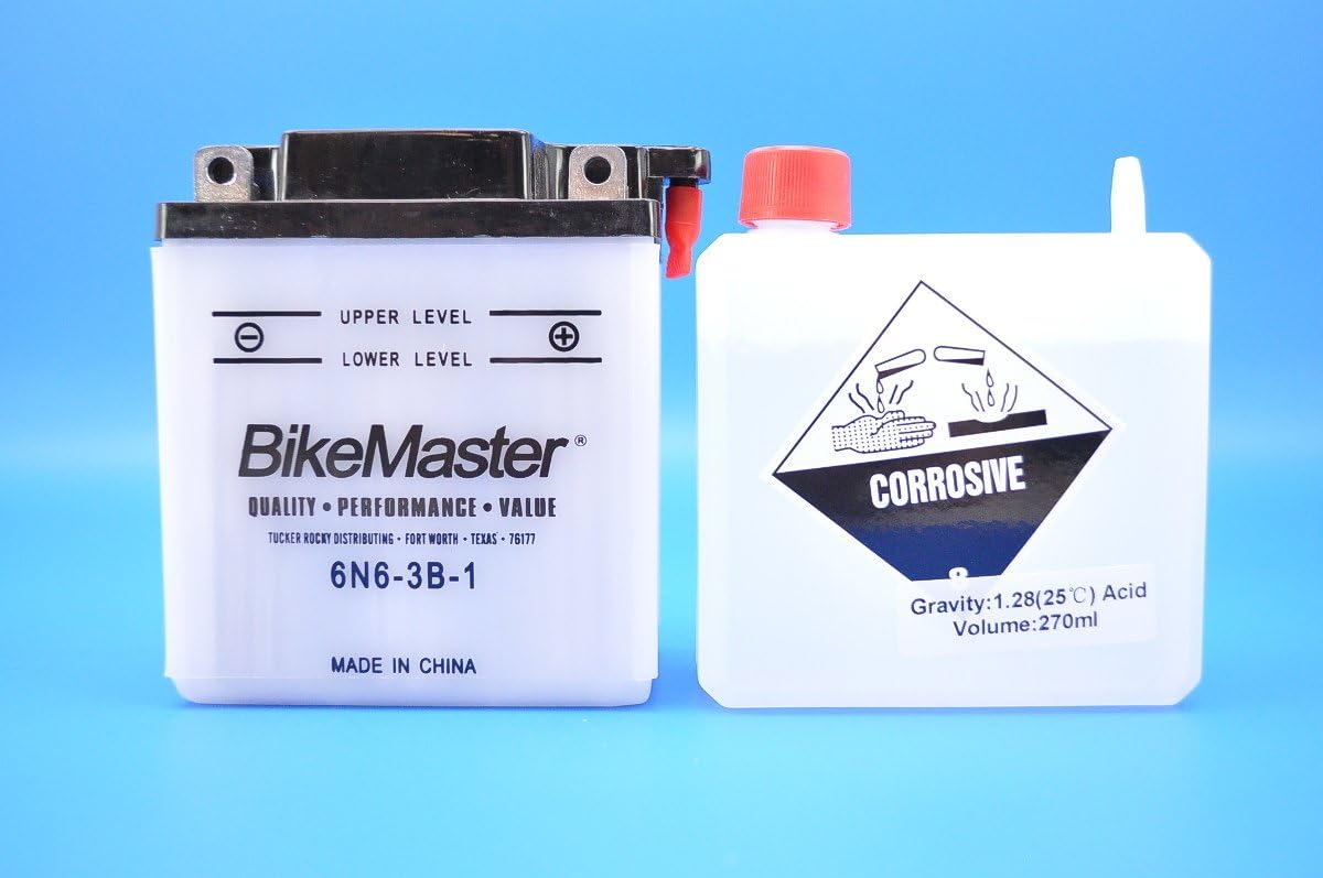 BikeMaster Battery 6N6-3B-1 BIKEMSTR BATTERY Batteries Standard Battery - EDTM2663B