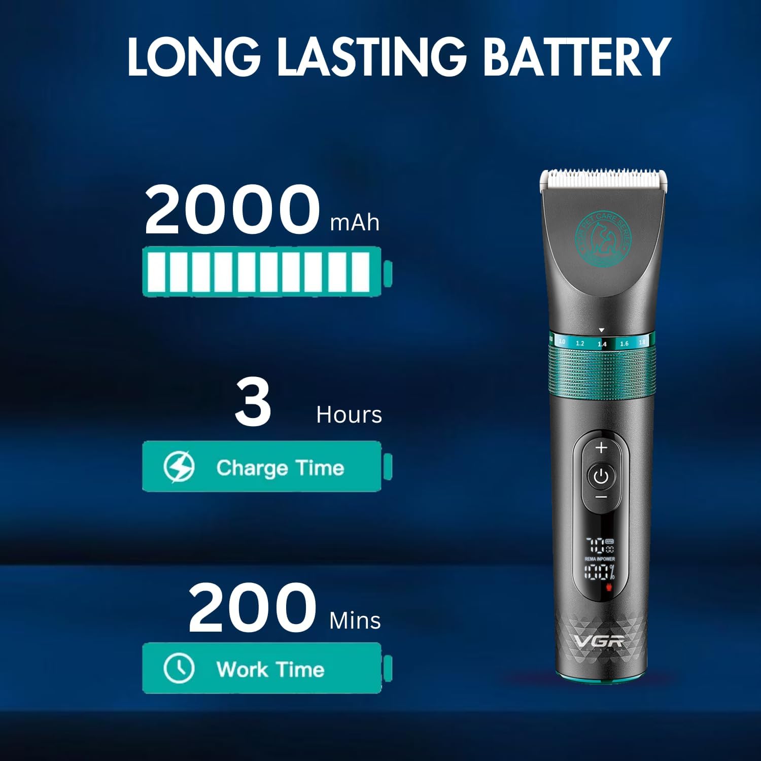 VGR V-209 Pet Clipper and accessories