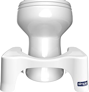 Squatty Potty Simple Toilet Stool, White, 7"