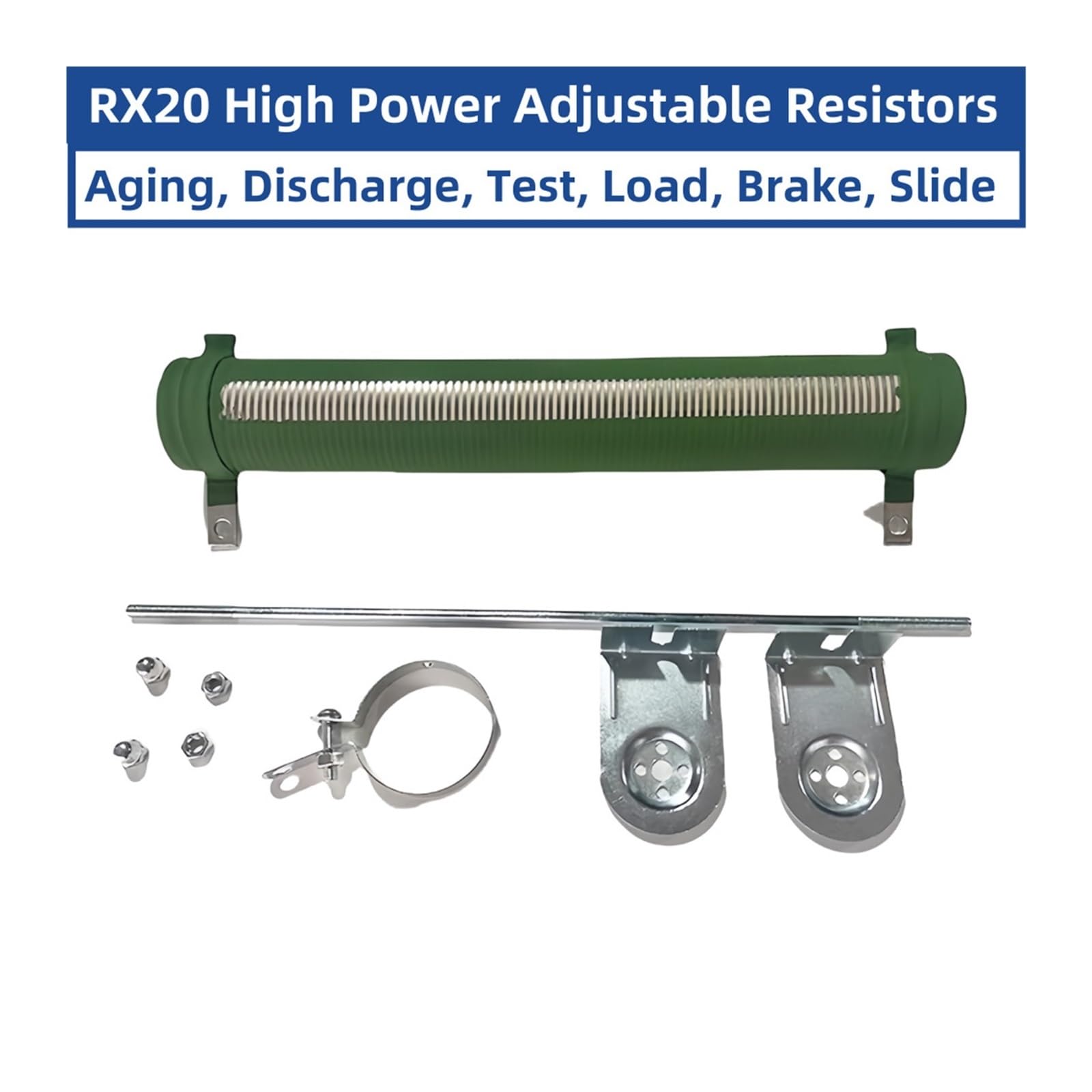 25W~10KW 100W 500W 1000W Resistenza a filo variabile regolabile ad alta potenza(1000W 10 ohm)