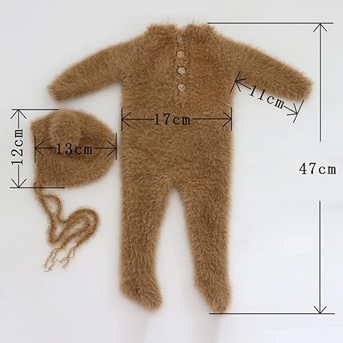 Miniatura 2 de Ederafoto 2 piezas de accesorios de fotografía para recién nacidos, trajes de fotos para niños, sesiones de fotos de bebé, disfraz de niña con