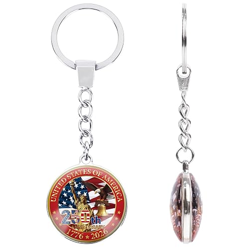 USA 250th Anniversary Keychain Gifts 250 Years Anniversary America 1776-2026