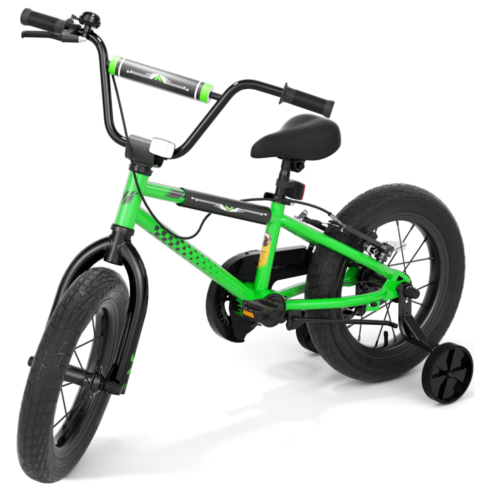 KORIMEFA Toddler Bicycle Kids 12 14 16 inch Bike with Traning Wheel Boys for 1-8 Ages Girls BMX Style Cycle, Coaster Brake, Durable Design, Rider Height 32-50 Inch